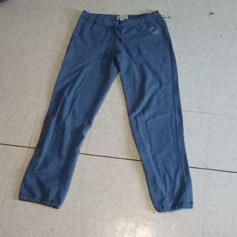 Muted blue abercrombie and fitch joggers